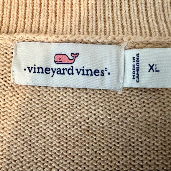 Vineyard Vines blue & beige striped sweater, size XL. - Picture 5 of 6